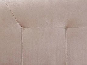 Zamatová posteľ 180 x 200 cm béžová MARQUISE Beliani