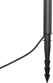 Moderný bodový reflektor s hrotom čierny vrátane LED IP54 - Skyf