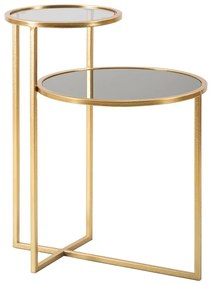 Okrúhly konferenčný stolík v zlatej farbe 40x50 cm - Mauro Ferretti