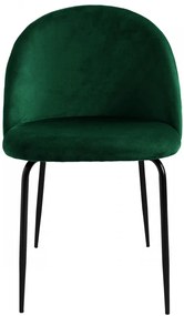 Čalúnená designová stolička ForChair IV zelená
