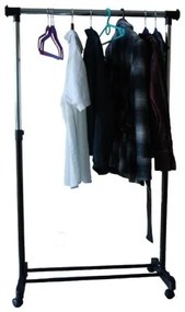 Vešiakový stojan na kolieskach OTTO čierny