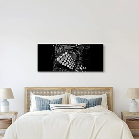 Obraz - Kresba v Banksyho štýle (120x50 cm)