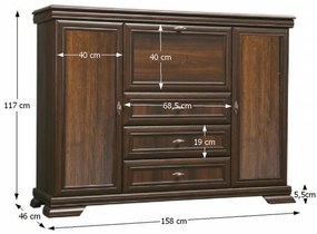 KORA KK6P komoda, jednolôžková