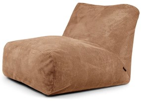 Hnedý menčestrový sedací vak Tube 100 – SLOWDOWN