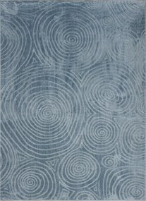 Koberec Zen Garden 2404 BLUE – modrý obdĺžnikový so vzorom Rozmer: 160x220 cm