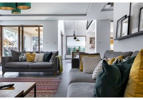 Stropné svietidlo SPACE 3xE27/60W/230V zelená/zlatá