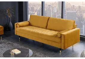 Sedacia súprava 41072 220cm Cozy - Zamat Žltá  - Komfort-nábytok