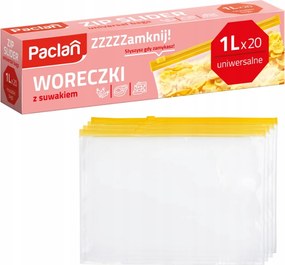 Vrecká so zipsom 1l 20 ks praktické a nepriepustné