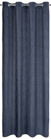 ZÁVES NA KRÚŽKOCH PIERRE CARDIN INGA 140X250 CM TMAVOMODRÁ