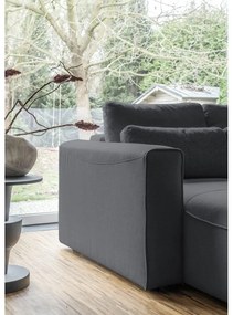 Tmavosivá rozkladacia rohová pohovka (do "U") Homely Tommy – Miuform