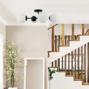 Prisadený luster MADDIE 4xE14/5W/230V čierny