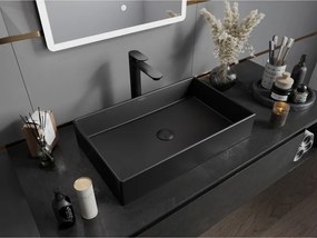 Mexen Goya, umývadlo na dosku 60 x 37 cm, čierna matná, 22186085