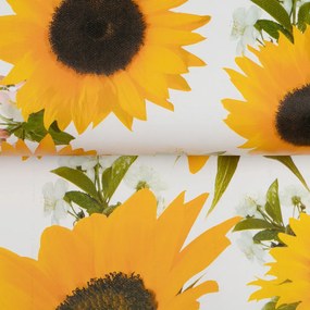 PVC obrus Veľké slnečnice PV-083 - metráž š. 140 cm