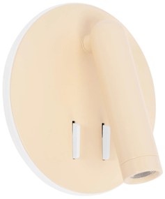 Toolight Toolight, LED nástenné svietidlo 16x14cm, 10W, APP1615-1W, béžová, OSW-06530