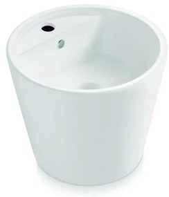 Bathco 4057 - Umývadlo na dosku FLORENCIA pr. 42 cm porcelán/biela