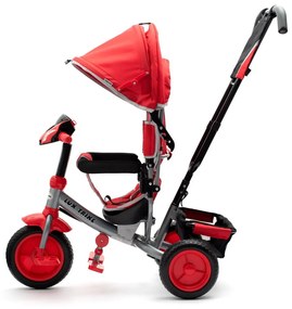 Detská trojkolka so svetlami Baby Mix Lux Trike červená