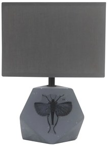 CLX Stolná moderná lampa DURANTE, 1xE14, 40W, sivá