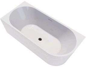 CERANO - Voľne stojaca akrylátová vaňa Bianco, ľavá - biela matná - 170x80 cm, CER-CER-477806