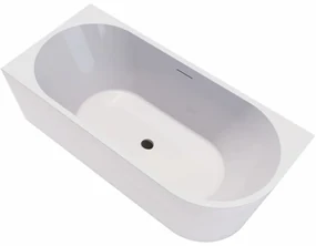CERANO - Voľne stojaca akrylátová vaňa Bianco, ľavá - biela matná - 170x80 cm, CER-CER-477806