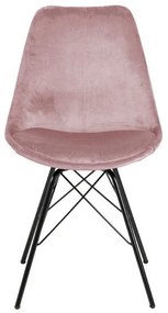 Čierna/ružová jedálenská stolička Eris – Actona