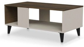 Konferenční stolek Random 92 cm kašmír/ořech