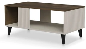 Konferenční stolek Random 92 cm kašmír/ořech