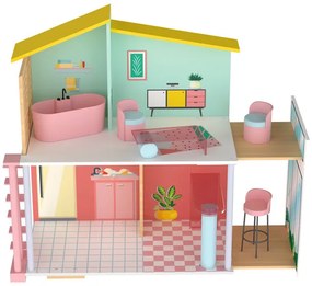 Playtive Drevený domček pre bábiky Fashion  (100337072)