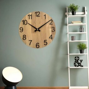 Dubové hodiny na stenu s arabskými číslicami I SENTOP MAS016-OSMO-3041-heads/black