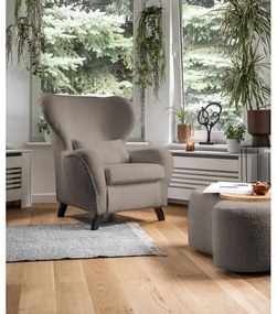 Hnedé kreslo ušiak Miuform Miuf