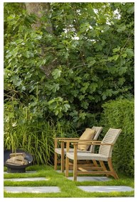 Drevené záhradné kreslo v béžovej a prírodnej farbe Copper - Exotan