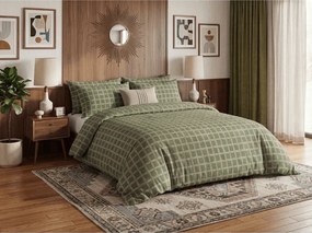 Obliečky z Renforcé bavlny BLOMORA zelené Rozmer obliečky: 70 x 90 cm | 140 x 200 cm