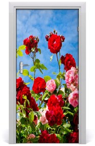 Samolepiace fototapety na dvere divoká ruža 85x205 cm