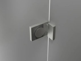 Mexen Lunar, L Duo výklopný sprchový kút 115 x 110 cm, 8mm číre sklo, oceľový profil, 834L-115L-110P-97-00