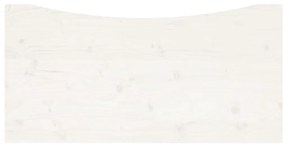 Doska stolíka biela 100x60x2,5 cm masívne borovicové drevo