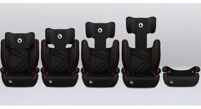 Lionelo - Autosedačka HUGO i-Size 100-150 cm čierna/červená