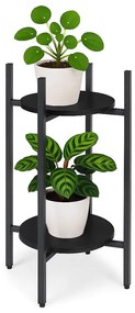 ModernHome Stojan na kvety - čierny ModernHome