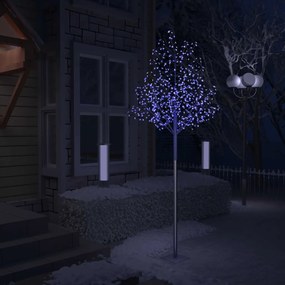 Vianočný stromček 600 LED modré svetlo kvety čerešne 300 cm 51273