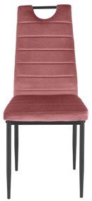 Tmavo ružové zamatové jedálenské stoličky v súprave 2 ks Mandy – Støraa