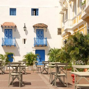 CROSS záhradná stolička bez podrúčok taupe