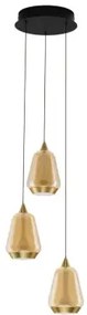 Minimalistický luster Alish 3 Zlatá
