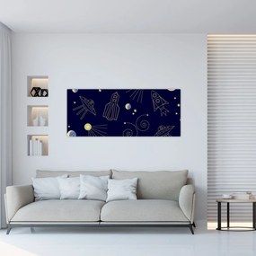 Obraz - Vesmír (120x50 cm)