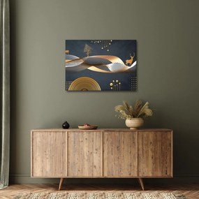 Obraz - Grafika s jeleňom (70x50 cm)