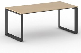 Kancelársky stôl PRIMO INSPIRE, čierna podnož, 1800 x 900 mm, buk