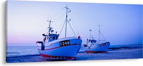 Obraz - Vylodenie za súmraku (120x50 cm)