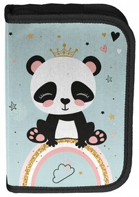 Školská taška na kolieskach - Veselá Panda 5-dielny set