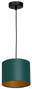 Luster na lanku ARDEN 1xE27/60W/230V pr. 18 cm zelená/zlatá