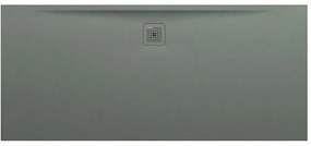 LAUFEN Pro obdĺžniková sprchová vanička z materiálu Marbond, odtok na dlhšej strane, 1800 x 800 x 33 mm, betónová šedá, H2109550790001