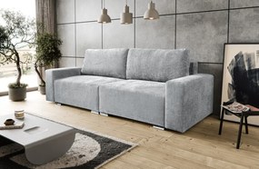 Rozkladacia pohovka Anafi, svetlo šedá látka