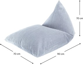 Modrý menčestrový detský sedací vak Big Lounger – Wigiwama