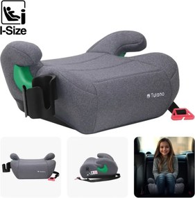 Detský podsedák do auta Cabby 25 sivý